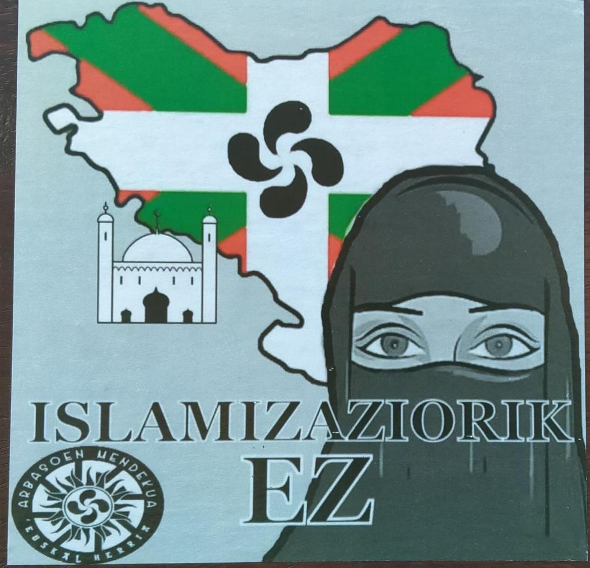 Pintada contra la población musulmana